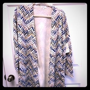 Lularoe Ivory Chevron Sarah New